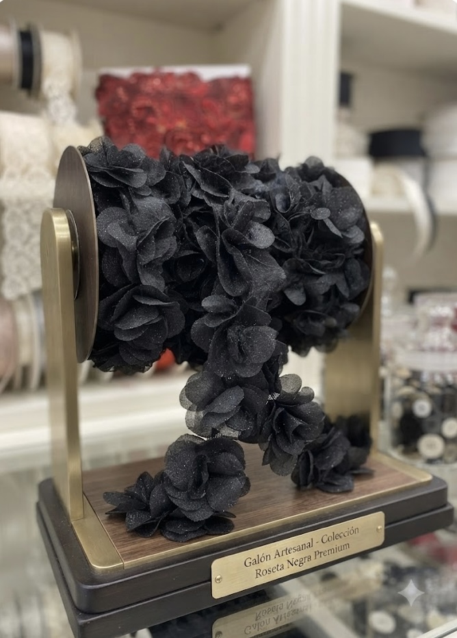 Galón de flores de organza