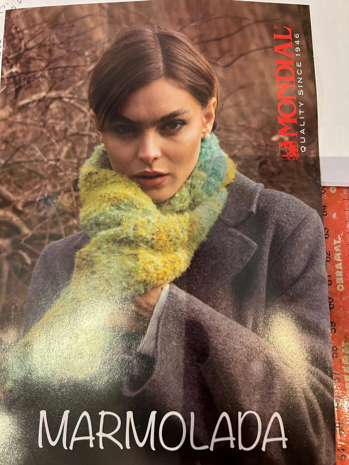 Patrones color Marmolada — Bufanda jaspeada