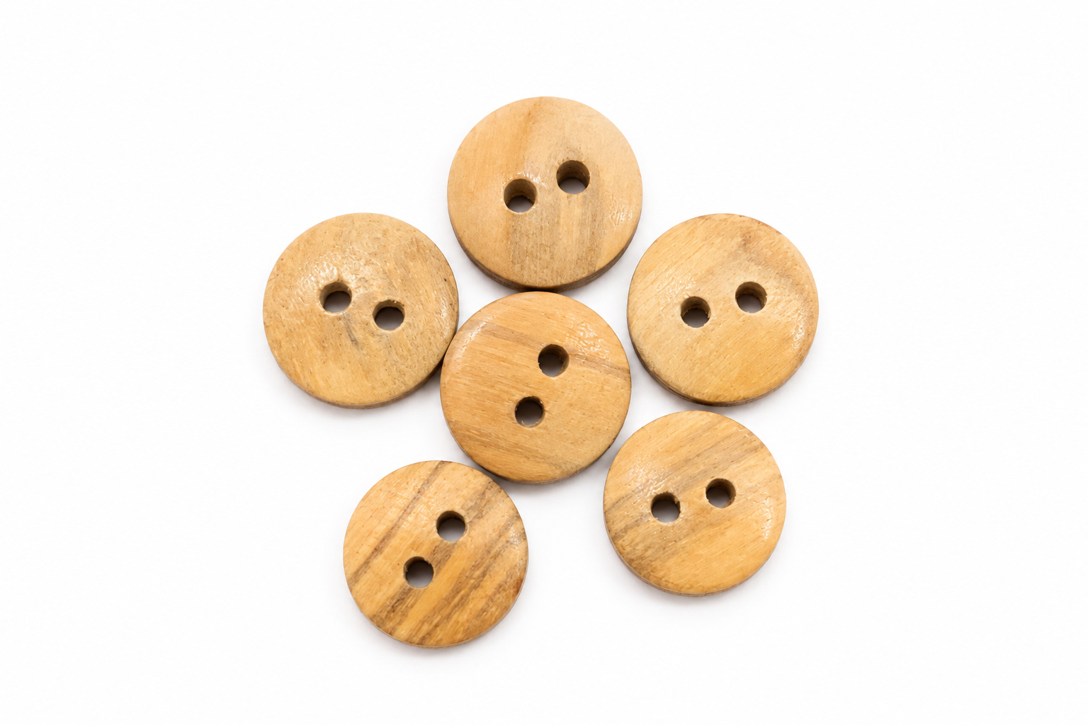 Botón madera natural modelo 3