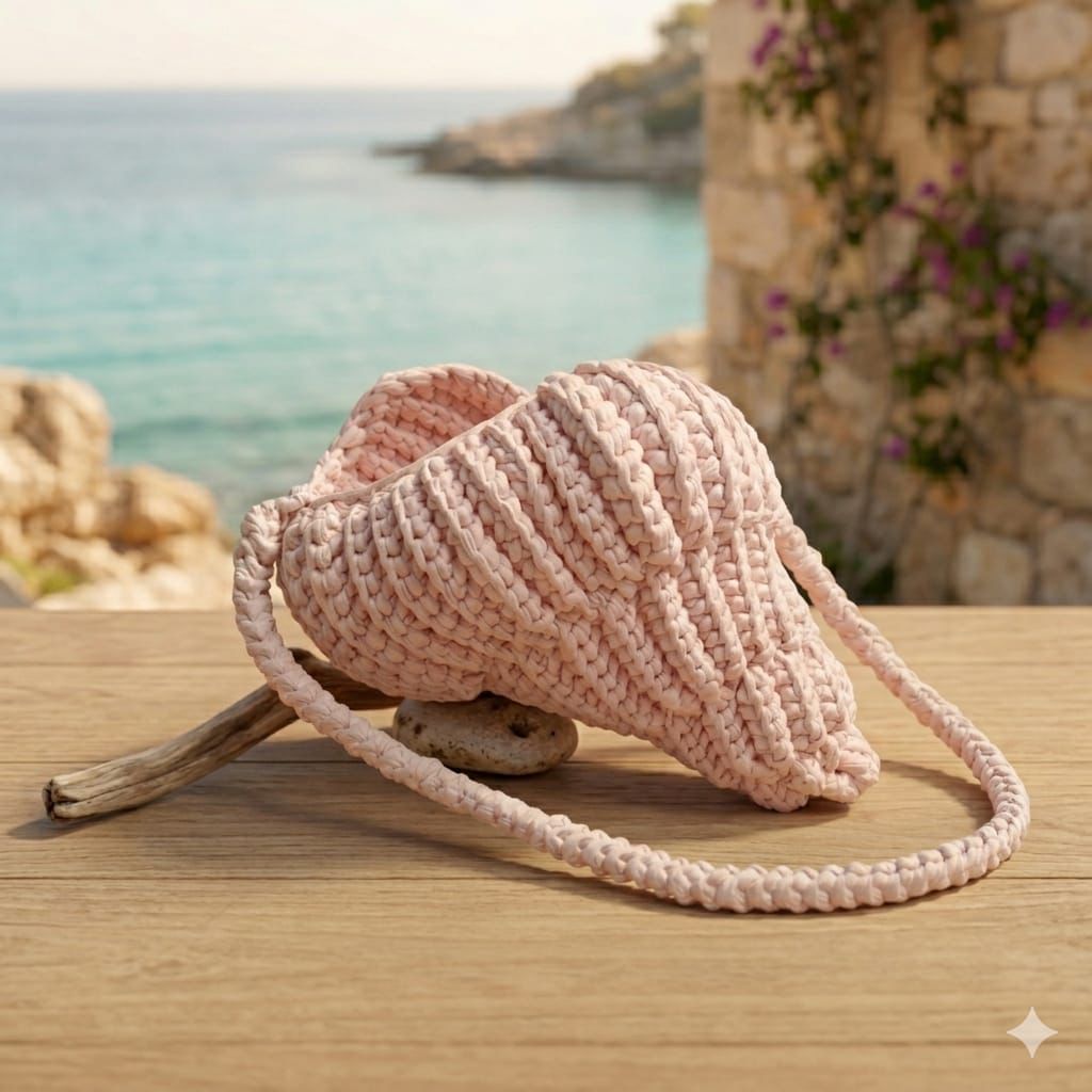 Bolso de Trapillo Rosa con Punto Canalé
